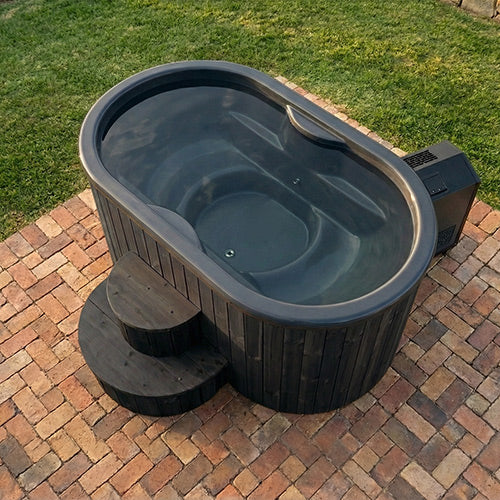 SaunaLife Cold Plunge Tubs SaunaLife Model S2B 2-Person Cold/Hot Immersion Tub Package Black