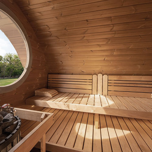 SaunaLife Saunas SaunaLife Model G11B 8 Person Garden Series Outdoor Home Suite Sauna Kit (Paint Included)