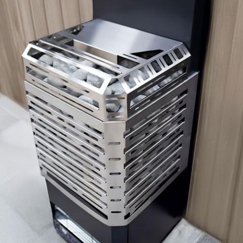 Saunum Air L 10 Series Sauna Heater w/Climate Equalizer, Stainless Steel - My Sauna World