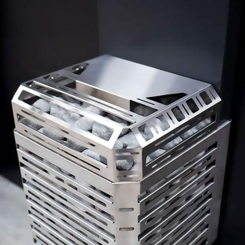 Saunum Air L 10 Series Sauna Heater w/Climate Equalizer, Stainless Steel - My Sauna World