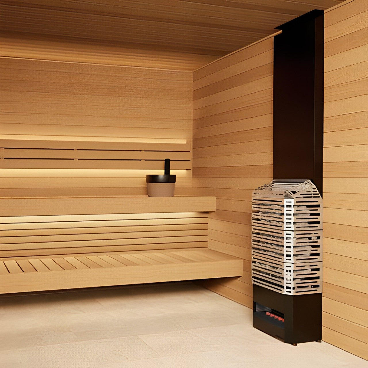 Saunum AIR 7 Sauna Heater  Stainless