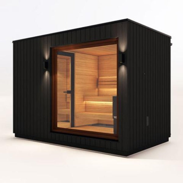 Saunum AirCube 3-Person Double AirCube Series Outdoor Cabin Sauna