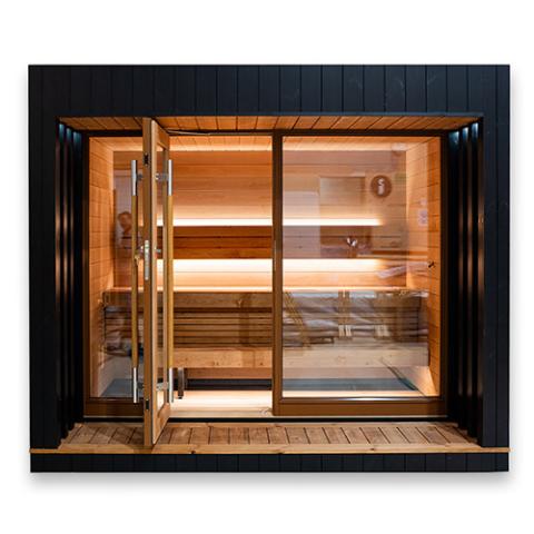 Saunum AirCube 3- 4 Person Outdoor Cabin Sauna