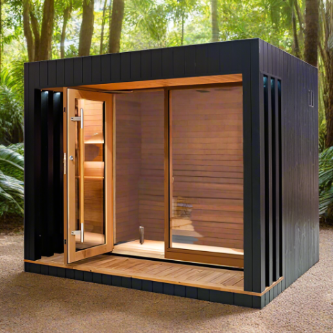 Saunum AirCube 3- 4 Person Outdoor Cabin Sauna