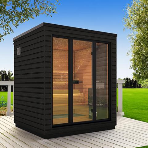 Saunum Classic 2-3 Person Mini Outdoor Cabin Sauna