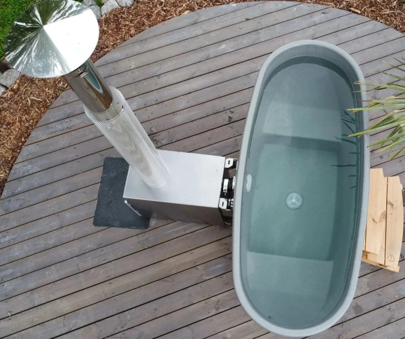 Almost Heaven Hot Tubs Almost Heaven Sindri 2 Person Wood Fired Hot Tub