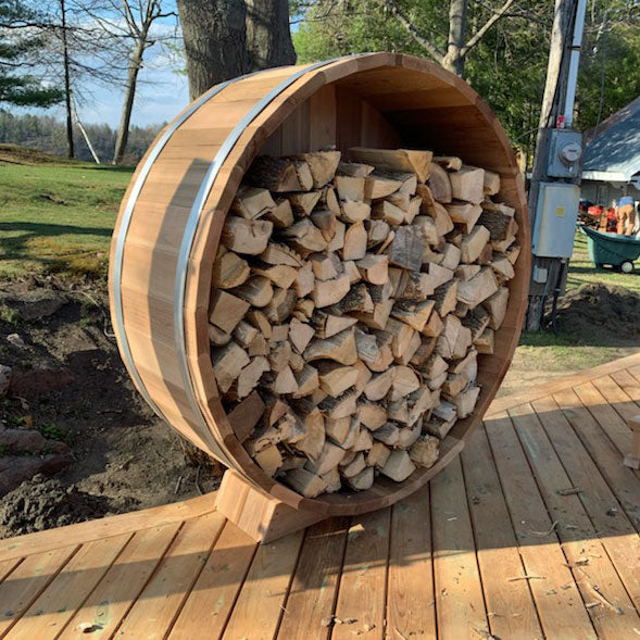 Dundalk LeisureCraft Firewood Storage Barrel