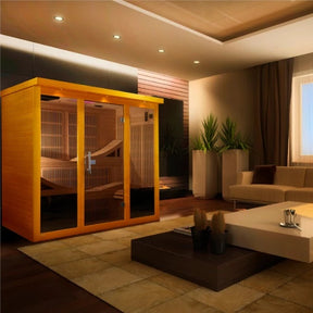 Golden Designs Monaco - 6 Person Near Zero EMF FAR Infrared Sauna