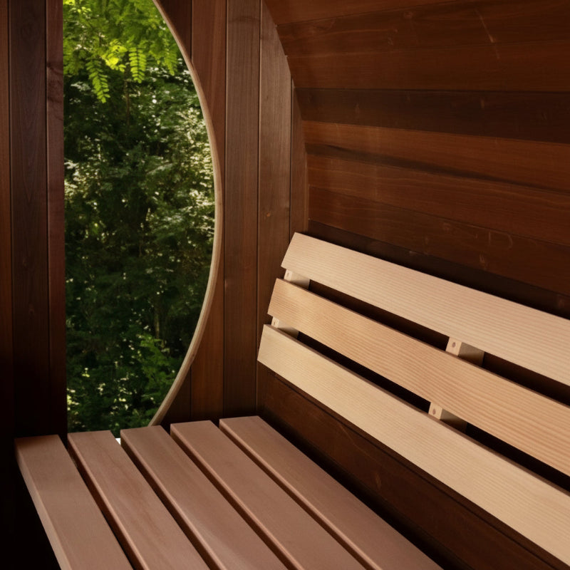 Almost Heaven Saunas Almost Heaven Phoenix 6 Person Luxury Barrel Sauna