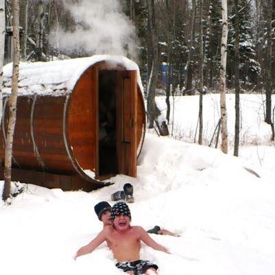 Northern Lights Clear Cedar Barrel Sauna