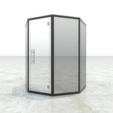 Haljas Hele Glass Single Luxury 7-Person Outdoor Sauna