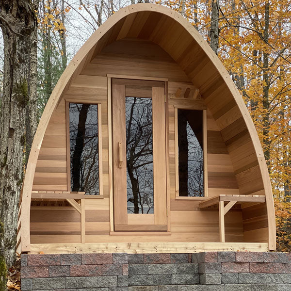 Dundalk LeisureCraft Clear Cedar POD Sauna - My Sauna World