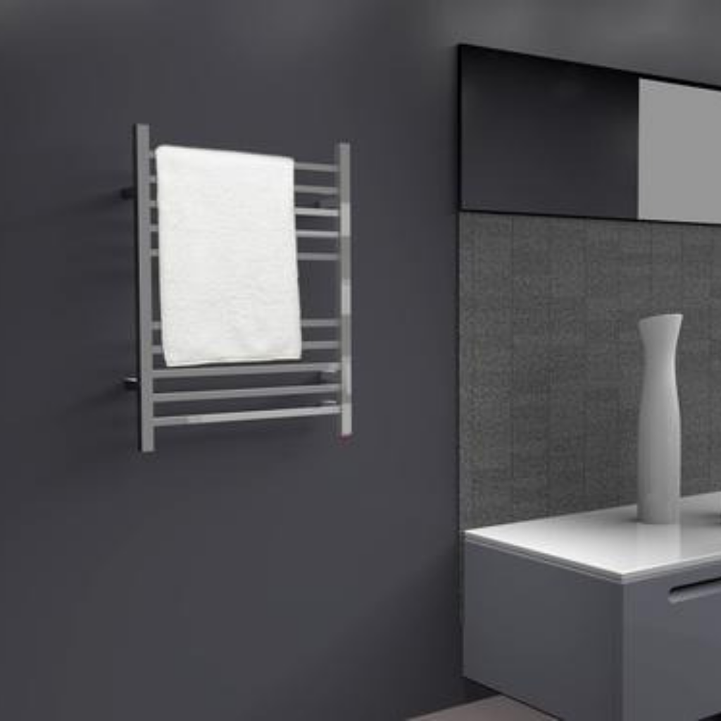 Heated best sale robe rack