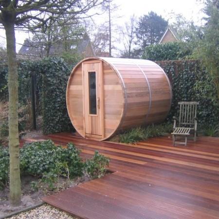 Northern Lights Clear Cedar Barrel Sauna