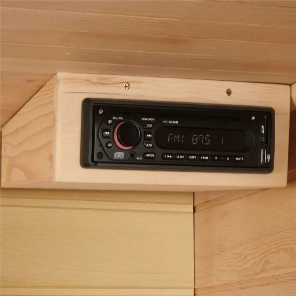 MX-K206-01 Maxxus 2 Person Low EMF FAR Infrared Sauna Canadian Hemlock - My Sauna World