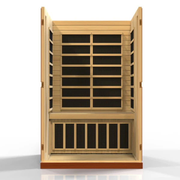 Golden Designs Dynamic Vittoria 2 Person Low EMF FAR Infrared Sauna