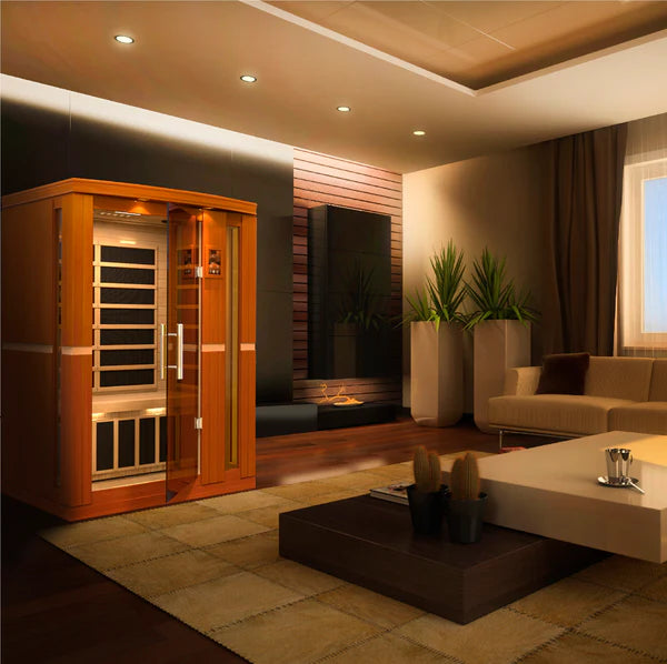 Golden Designs Dynamic Vittoria 2 Person Low EMF FAR Infrared Sauna