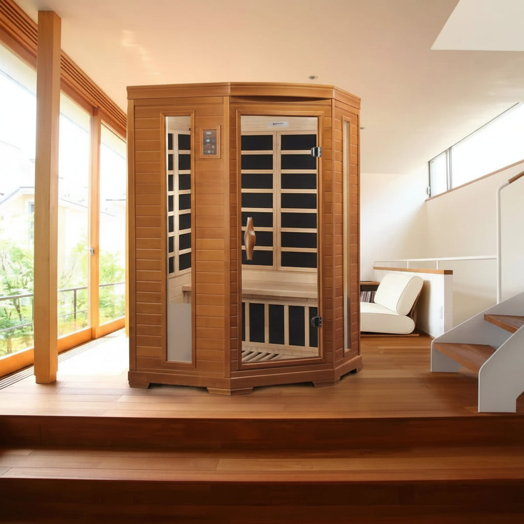 Golden Designs Saunas Golden Designs Dynamic Heming 2 Person Ultra Low EMF Far IR Sauna (DYN-6225-02)