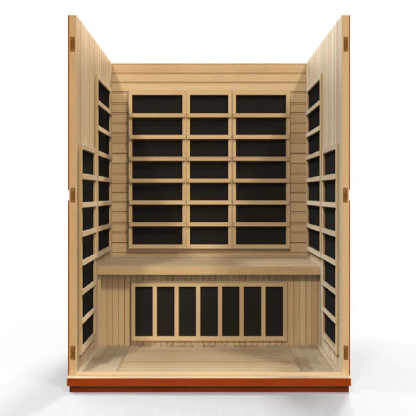 Golden Designs Dynamic Bellagio 3 Person Low EMF FAR Infrared Sauna