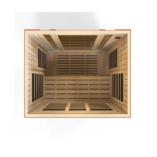 Golden Designs Dynamic Bellagio 3 Person Low EMF FAR Infrared Sauna