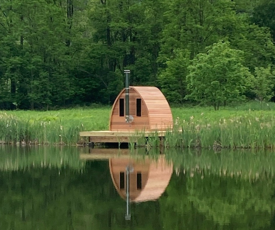 Dundalk LeisureCraft Clear Cedar POD Sauna - My Sauna World