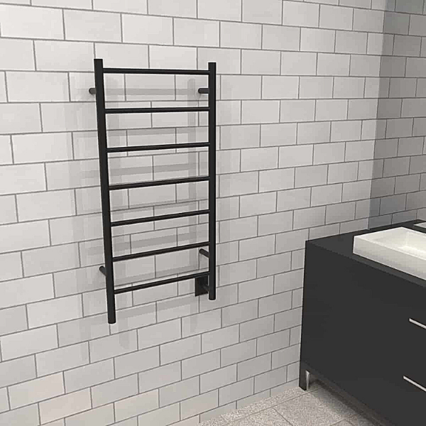 Amba Jeeves F-STRAIGHT  Heated Towel Rack - My Sauna World