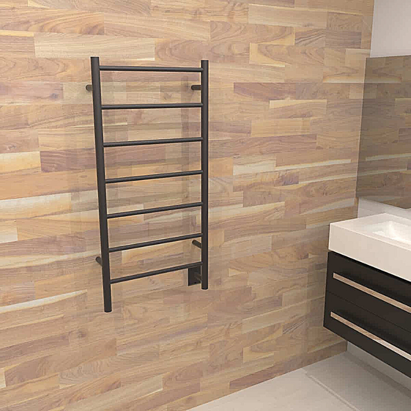 Amba Jeeves F-STRAIGHT  Heated Towel Rack - My Sauna World