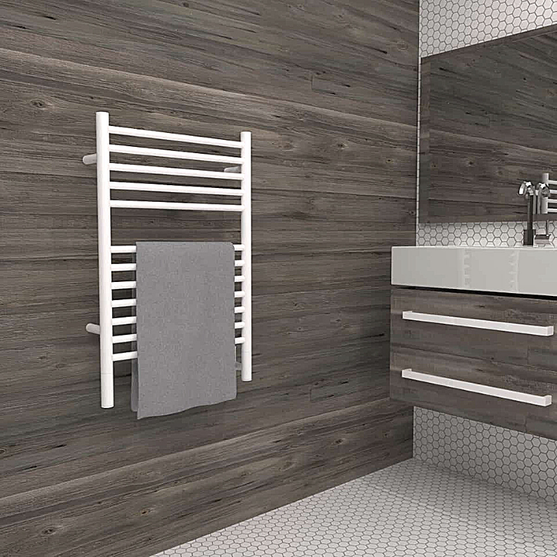 Amba Jeeves E-STRAIGHT  Heated Towel Rack - My Sauna World