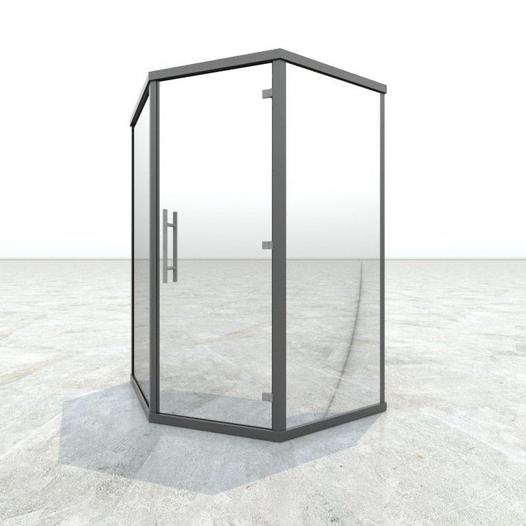 Haljas Hele Glass Mini 3-Person Outdoor Sauna