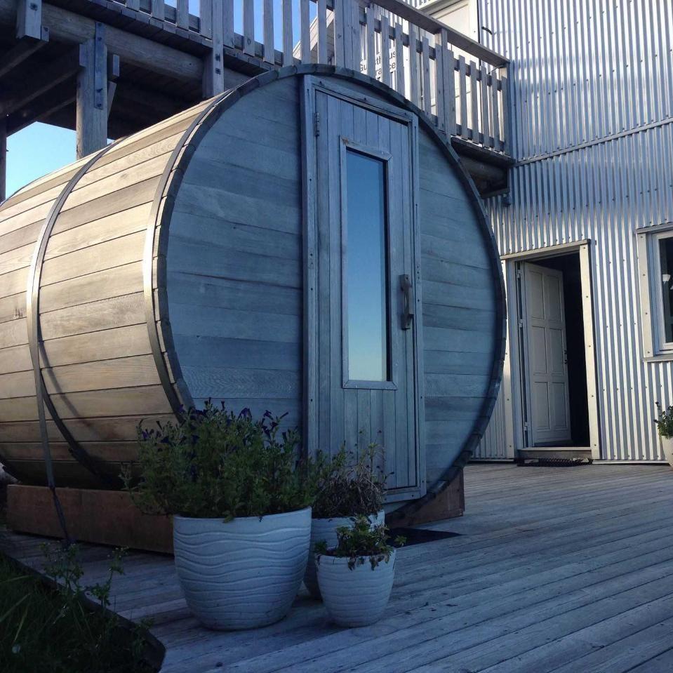 Northern Lights Clear Cedar Barrel Sauna