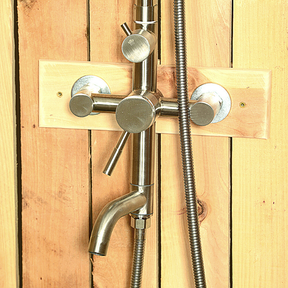 Rustic Picket Outdoor Shower by Rinse Outdoor Showers