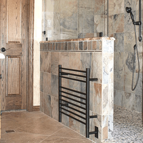 Amba Jeeves K-STRAIGHT  Heated Towel Rack - My Sauna World