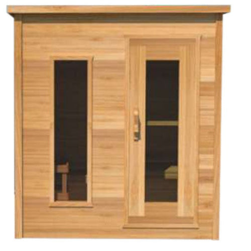 Dundalk LeisureCraft Knotty Cedar Indoor Cabin Sauna Your Retreat to