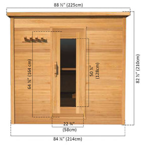 Dundalk Leisure Craft Knotty Cedar Indoor Cabin Sauna