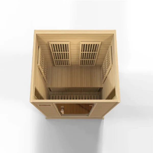 MX-K206-01 Maxxus 2 Person Low EMF FAR Infrared Sauna Canadian Hemlock - My Sauna World