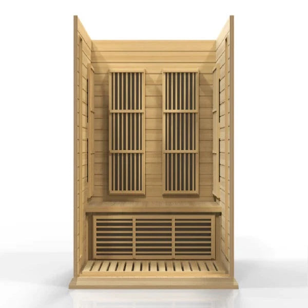 MX-K206-01 Maxxus 2 Person Low EMF FAR Infrared Sauna Canadian Hemlock - My Sauna World