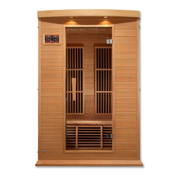 MX-K206-01 Maxxus 2 Person Low EMF FAR Infrared Sauna Canadian Hemlock - My Sauna World