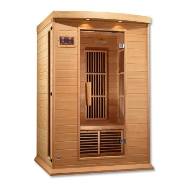 MX-K206-01 Maxxus 2 Person Low EMF FAR Infrared Sauna Canadian Hemlock - My Sauna World