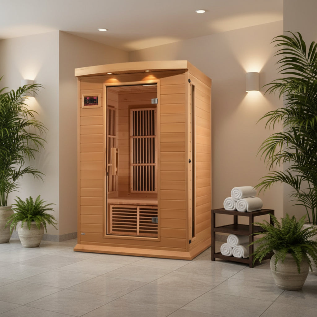 Golden Designs Saunas Golden Designs Maxxus 2 Person Low EMF FAR IR Sauna (MX-K206-01)