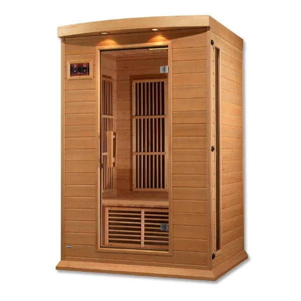 MX-K206-01 Maxxus 2 Person Low EMF FAR Infrared Sauna Canadian Hemlock - My Sauna World
