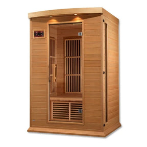 MX-K206-01 Maxxus 2 Person Low EMF FAR Infrared Sauna Canadian Hemlock - My Sauna World