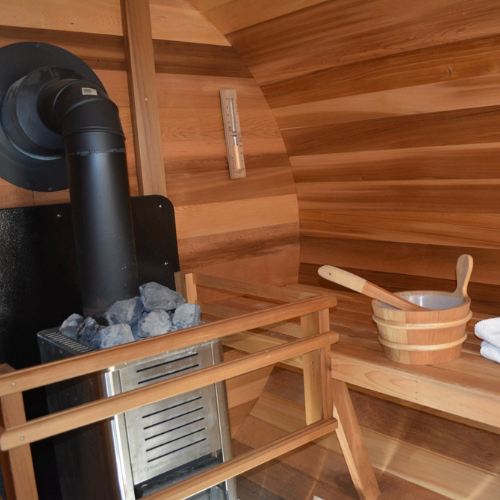 Northern Lights Clear Cedar Barrel Sauna