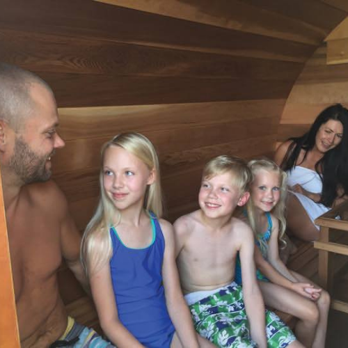 Northern Lights Clear Cedar Barrel Sauna