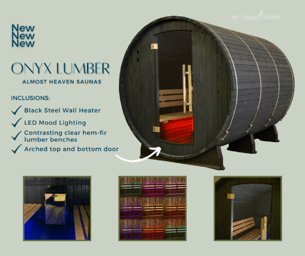 Almost Heaven Vienna Canopy Barrel 2 Person Sauna - My Sauna World