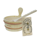 Saunacore Bucket, Ladle, Thermometer Sauna Accessories Combo - My Sauna World