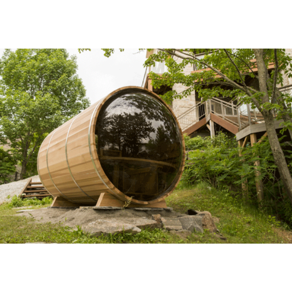 Dundalk LeisureCraft Panoramic View Cedar Barrel Sauna - My Sauna World