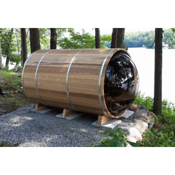 Dundalk LeisureCraft Panoramic View Cedar Barrel Sauna - My Sauna World