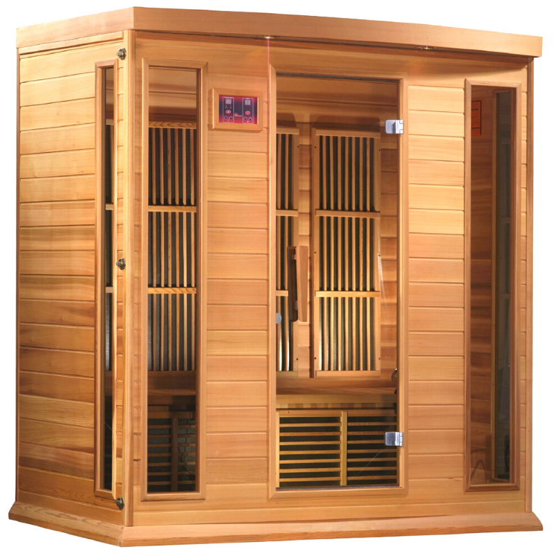 MX-K406-01 Maxxus Low EMF FAR Infrared Sauna Canadian Red Cedar - My Sauna World