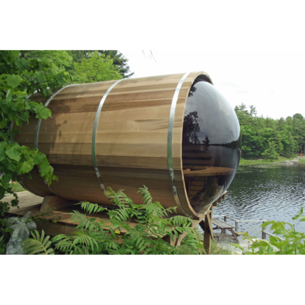 Dundalk LeisureCraft Panoramic View Cedar Barrel Sauna - My Sauna World