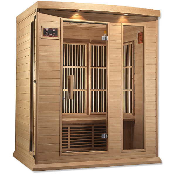 MX-K306-01 Maxxus Low EMF FAR Infrared Sauna Canadian Hemlock - My Sauna World